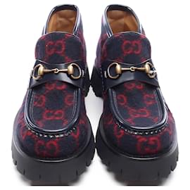 Gucci-Sapatos Loafers Slip Ons-Azul