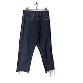 Rick Owens-Rick Owens Pre-Loved Astair Jeans en algodón talla 26-Azul oscuro