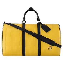 Keepall Damier Scuba de Louis Vuitton Jaune