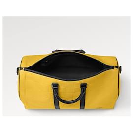 Louis Vuitton-LV Keepall Damier Scuba-Yellow