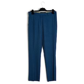 Etro-Pantaloni Etro italiani taglia 38 FR blu scuro pantaloni US28-Blu