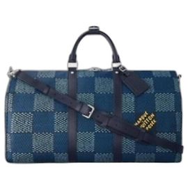 Louis Vuitton LV Keepall 50 Damier héritage bleu Bleu