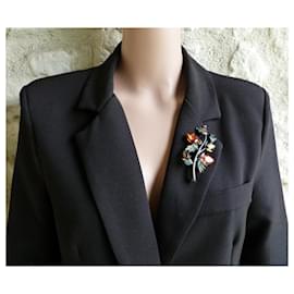 Christian Lacroix-Pins y broches-Negro,Multicolor