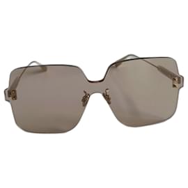 Dior-Dior color quake 1 Nude sunglasses with gold hardware-Pink