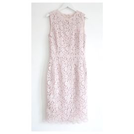 Dolce & Gabbana Rosa Spitzenkleid Pink