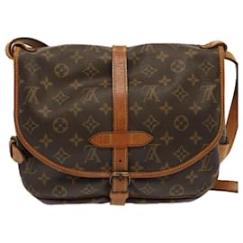 Louis Vuitton-Louis Vuitton Monogram Saumur 30 Borsa a tracolla M42256 LV Aut 67640-Monogramma