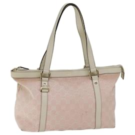 Gucci-Sac cabas en toile GUCCI GG Rose 141470 auth 70603-Rose