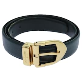 Louis Vuitton-Cintura classica LOUIS VUITTON Taiga in pelle Ceinture Epicea M6845V LV Auth bs13445-Altro