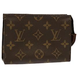 Louis Vuitton-Toilette Poche Louis Vuitton Monogram 15 Bolsa M47546 LV Auth 70303-Monograma