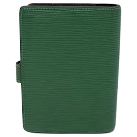 Louis Vuitton-LOUIS VUITTON Epi Agenda PM Day Planner Cubierta Verde R20054 LV Auth 70465-Verde