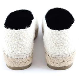 Chanel-Leather espadrilles-White