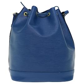 Louis Vuitton-LOUIS VUITTON Epi Noe Schultertasche Blau M44005 LV Auth Herr078-Blau