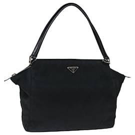 Prada-PRADA Shoulder Bag Nylon Black Auth ac2887-Black