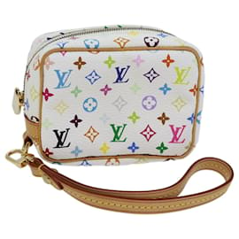 Louis Vuitton-LOUIS VUITTON Monogram Multicolor Trousse Wapity Pouch White M58033 auth 70443A-White