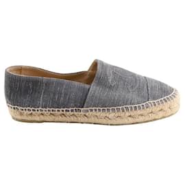 Chanel-Graue Espadrilles-Grau