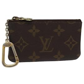 Louis Vuitton-Bolsa Moeda M LOUIS VUITTON Monograma Pochette Cles M62650 LV Auth ac2877-Monograma