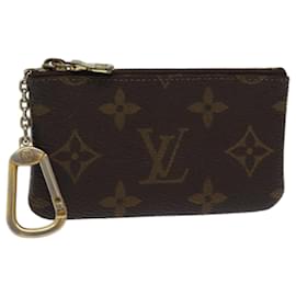 Louis Vuitton-LOUIS VUITTON Pochette Monogram Cles Portamonete M62650 Aut LV ac2877-Monogramma