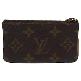 Louis Vuitton-LOUIS VUITTON Pochette Monogram Cles Portamonete M62650 Aut LV ac2877-Monogramma