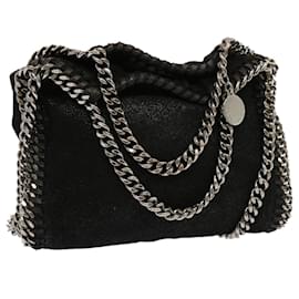 Autre Marque-Stella MacCartney Chain Falabella Shoulder Bag Polyester 2way Black Auth 69406-Black