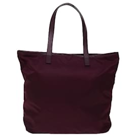 Prada-PRADA Tote Bag Nylon Vin Rouge Auth ki4335-Autre