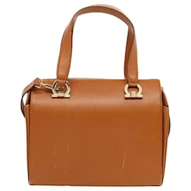 Salvatore Ferragamo-Bolsa Salvatore Ferragamo Couro 2maneira Brown Auth 70346-Marrom