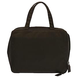 Prada-PRADA Hand Bag Nylon Brown Auth bs13481-Brown