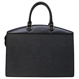 Louis Vuitton-LOUIS VUITTON Epi Riviera Sac à Main Noir Noir M48182 LV Auth yk11665-Noir