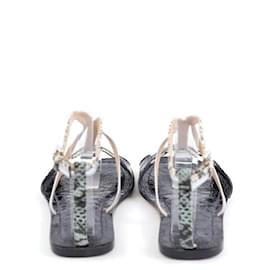 Chloé-Sapatos de sandália de couro-Preto
