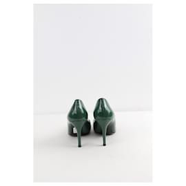 Dolce & Gabbana-patent leather heels-Green