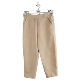 Prada-Straight pants in cotton-Beige