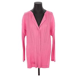 Pleats Please-Wrap blouse-Pink