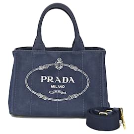 Prada-Prada Canapa-Navy blue