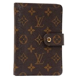 Louis Vuitton-Louis Vuitton porte papiers zippé-Brown