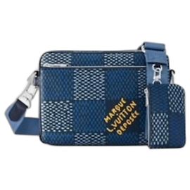 Louis Vuitton LV Trio bag Damier Giant new Blue