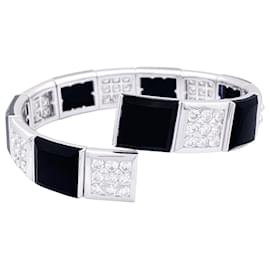 Chanel-Chanel bracelet, "Harmony", WHITE GOLD, diamants, onyx.-Other