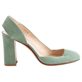 Santoni-Suede heels-Green
