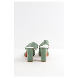 Santoni-Suede heels-Green