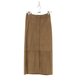 Céline-Suede skirt-Khaki