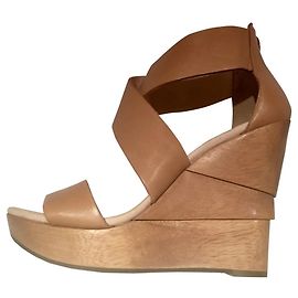Diane Von Furstenberg DvF Opal heeled platform sandals Brown