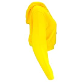 Autre Marque-Felpa in cotone con cappuccio con cappuccio giallo Off-White-Giallo