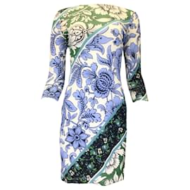 Autre Marque-Erdem Blue / ivory / Green Multi Printed Jersey Dress-Multiple colors