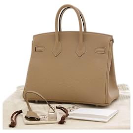 Hermès-HERMES BIRKIN 25-Beige