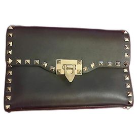 Valentino Garavani Sac Valentino rockstuds Bleu Marine