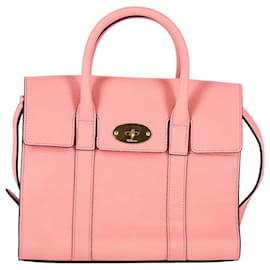 Mulberry-Bolsa Mulberry Bayswater em couro granulado rosa-Rosa