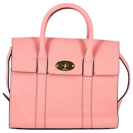 Mulberry-Mulberry Bayswater Tote in Pink Grained Leather-Pink