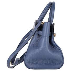 Mulberry-Mulberry Small Belted Bayswater Tote in Blue calf leather Leather-Blue
