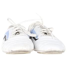 Prada-Prada Rev Sneakers aus weißem Leder-Weiß