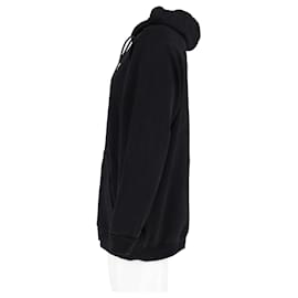 Balenciaga-Balenciaga Political Campaign Logo Hooded Sweatshirt in Black Cotton-Black