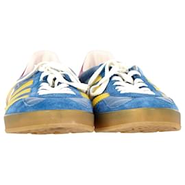 Gucci-Adidas x Gucci Gazelle Sneakers in Light Blue Suede-Blue