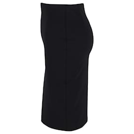 The row-The Row Knee Length Skirt in Black Cotton-Black